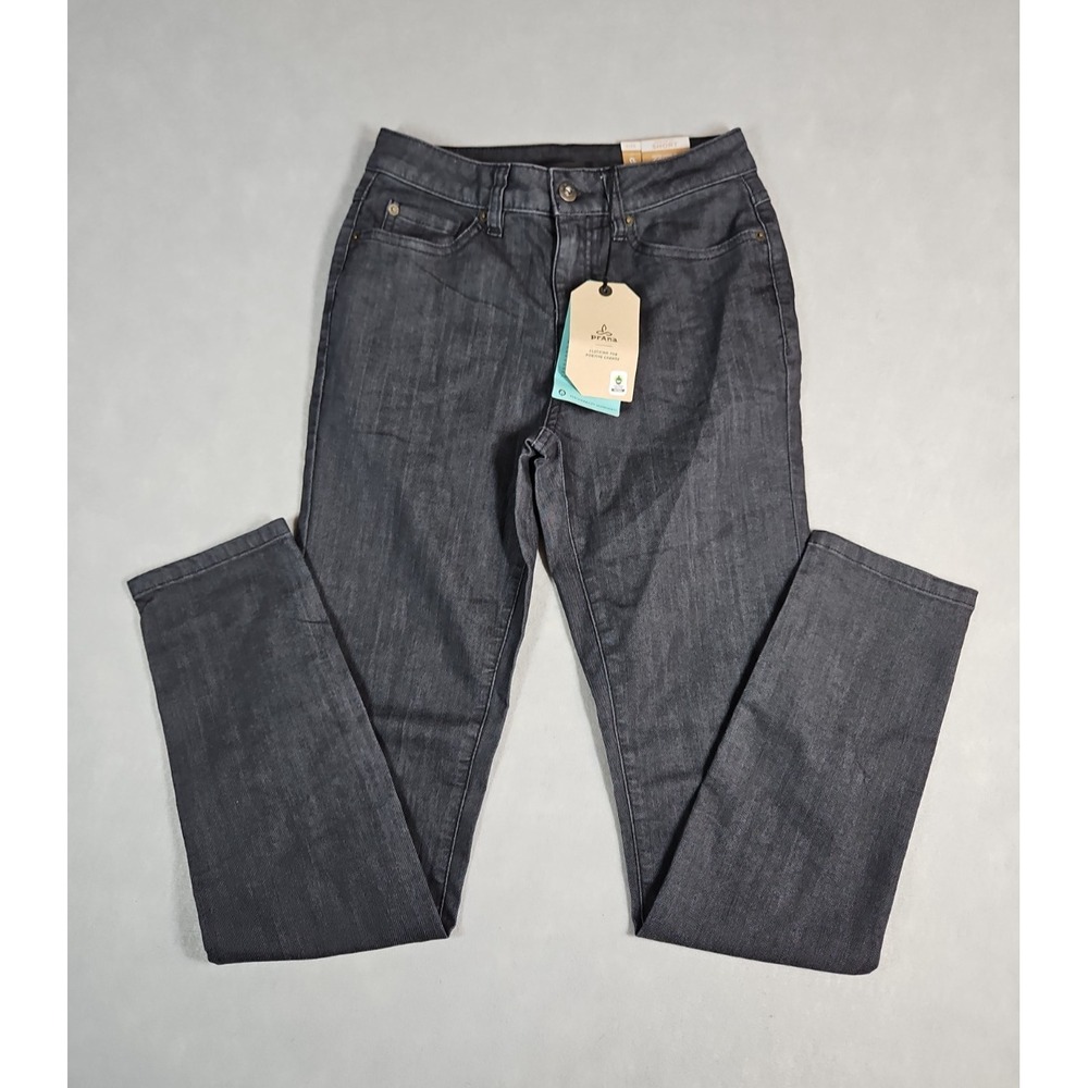 prAna Womens Gray Kayla High Rise Jeans Size 0 Short NWT - Picture 1 of 9